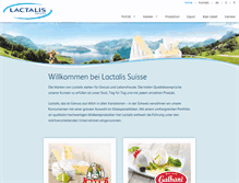 Tablet Screenshot of lactalis.ch